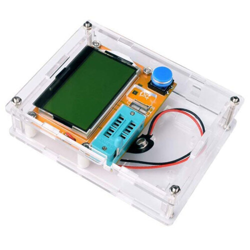 328 Graphical Transistor Tester, NPN PNP Diode Triode Capacitor ESR MOSFET Resistance Sense LCD Display Checker 1