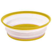 Tapa antisalpicaduras plegable para microondas, tapa ventilada, compatible con platos y cuencos, colador para frutas y verduras - Amarillo