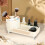 Drehbarer Make-up-Organizer mit Fächern und Pinselhalter 7