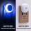 Luz noturna com sensor de luz e tomada (pacote com 2) 4