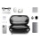Waterproof Tech Pouch Multi-Layer Organizer Case Portable Gadget Bag for Travel Data Cable and USB Charger Storage Grey 5
