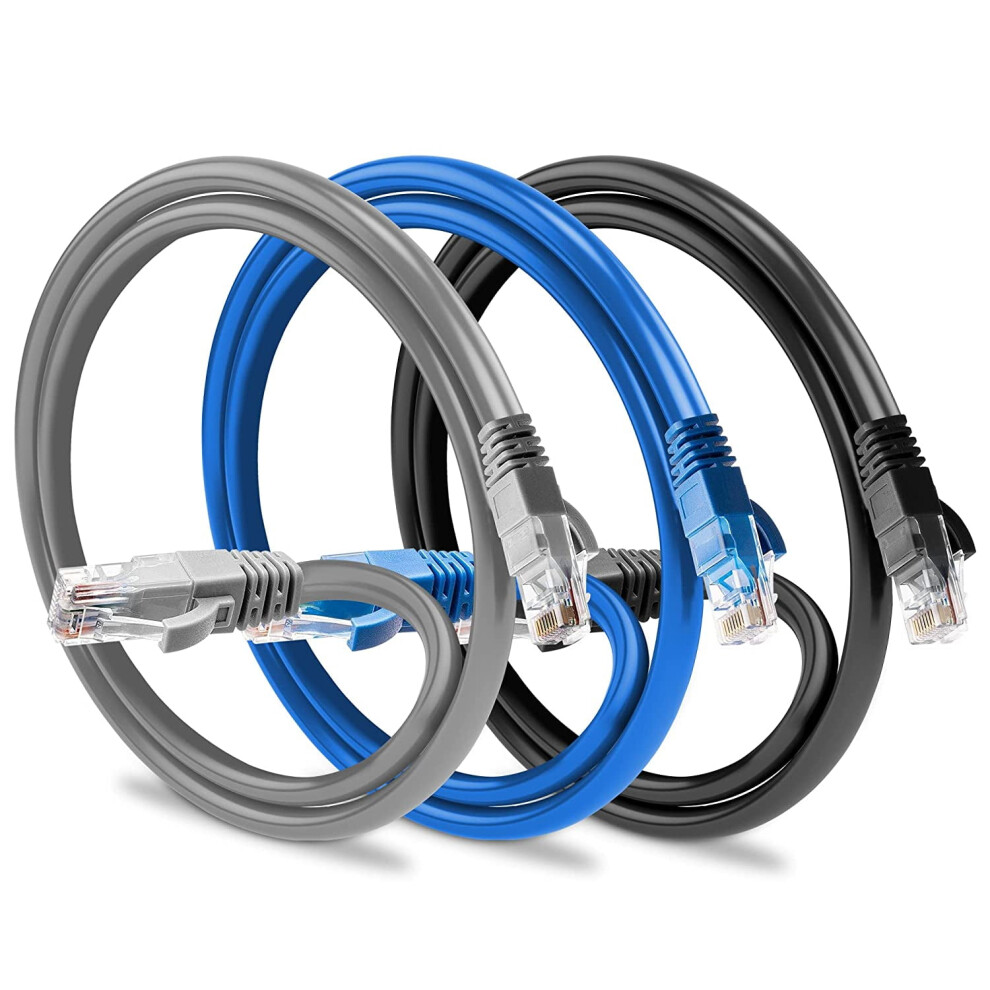 Cat6 Ethernet Cable Utp 3 Ft Multicolored 9336866024234