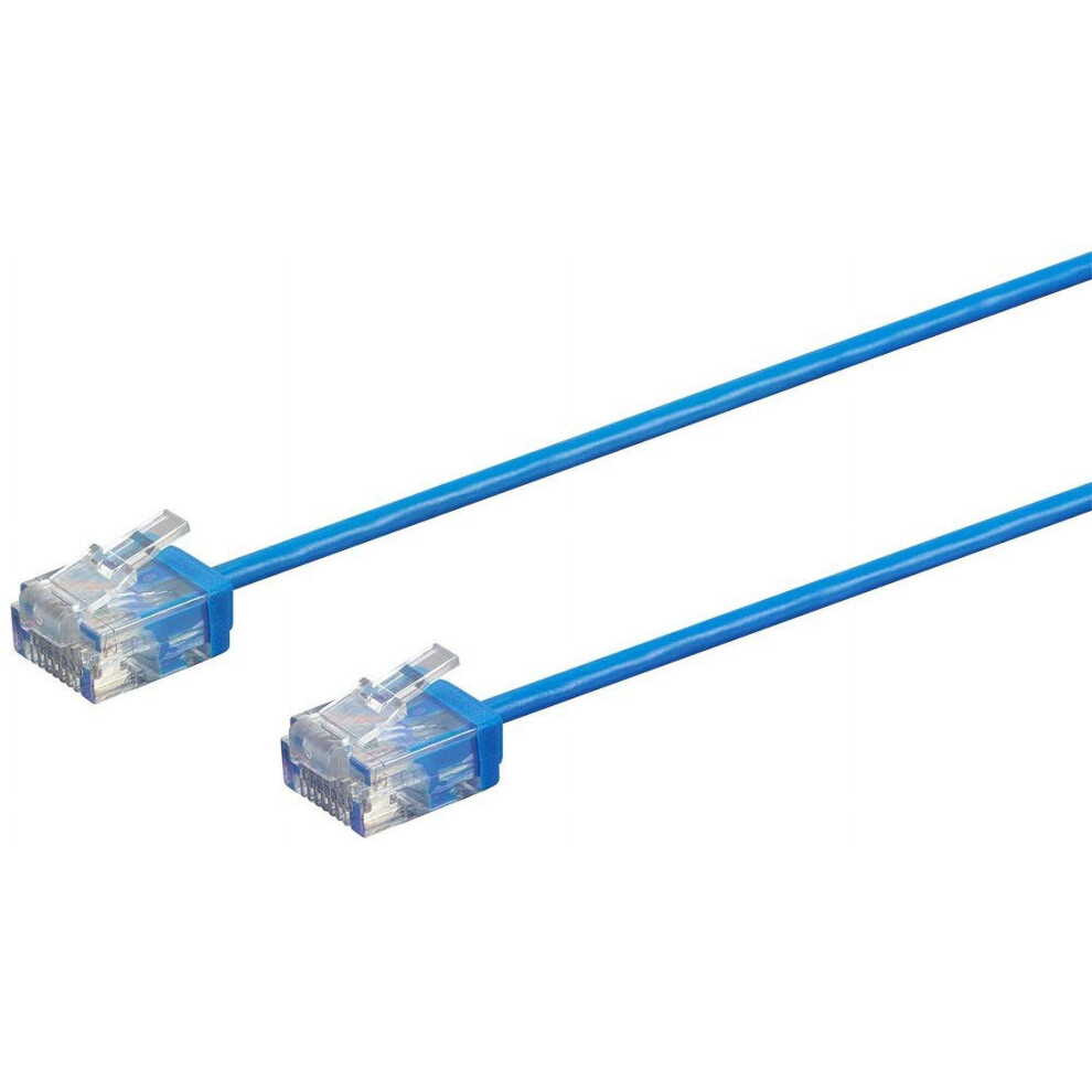 Cat6 Ethernet Patch Cable 1 Ft Stranded Utp Blue 9336866025477