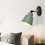 Black Iron Wall Light for Bedroom9Inch 6