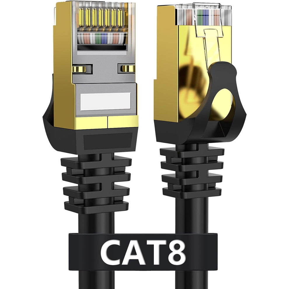 Cat 8 Ethernet Cable Shielded 5 Ft 40Gbps 26Awg 9336866026078
