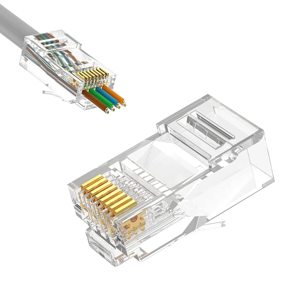 Rj45 Connector Cat6 Pass-Through For Utp Cable 23 Awg 9336866027334