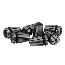 7pzs Pinza de resorte ER11 de acero 1/2/3/4/5/6 / 7mm con 5mm ER11A varilla de extension soporte del eje del motor