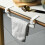 Non-Perforated Single-Bar Towel Rack Over-Door Holder 4