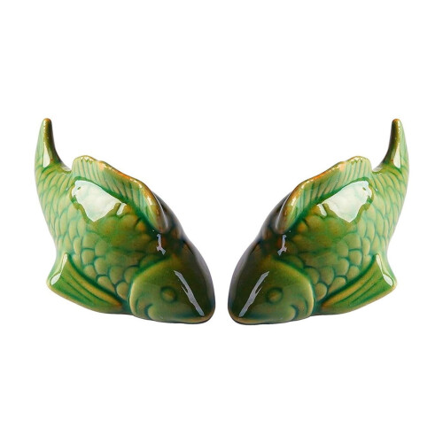 YANHAIGONG Fish Ceramic Toilet Bolt Caps 2pc 1