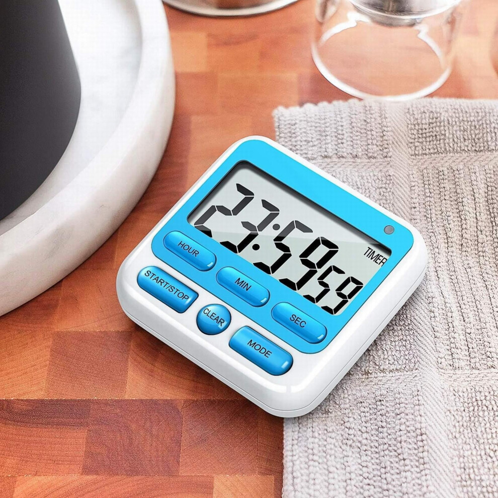 Digital Kitchen Timer with Large Display Square Countdown