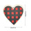 Christmas tree ornaments wooden black red 6 pcs 2
