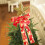 Christmas tree light warm gold bow pendant 7
