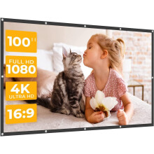 StayTrue 100-inch 4K HD projector screen 16:9 foldable