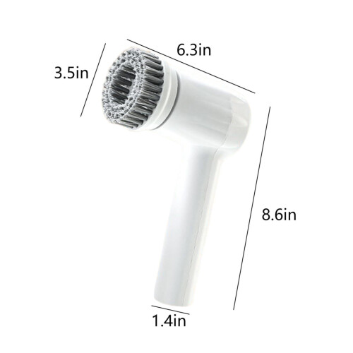 Electric Spin Scrubber Cordless with 4 Heads and Adjustable 2