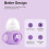 Manchon en silicone blanc pour biberons Philips Avent Natural 120 ml 5