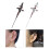 Rose Stud Earrings Alloy Religious Design 1 Pair 2