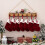 Rode gebreide kerstsok met monogram, 18 cm 6