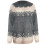 Women's Fair Isle Knit Sweater Crewneck Long Sleeve 2