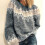 Women's Fair Isle Knit Sweater Crewneck Long Sleeve 3