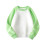Color Block Pullover Sweatshirt for Toddlers Light Green 2