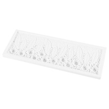 Moule à fondant en silicone rose, décoration de bordure de gâteau 3D, 1 pièce