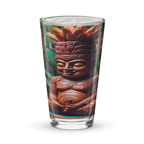 Tiki Satori pint glass 16 oz