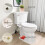 Ceramic Toilet Bolt Covers Koi Design Red 2 Pack 4