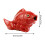 Ceramic Toilet Bolt Covers Koi Design Red 2 Pack 3
