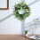 Eucalyptus Red Fruit Door Wreath Artificial 12in 3
