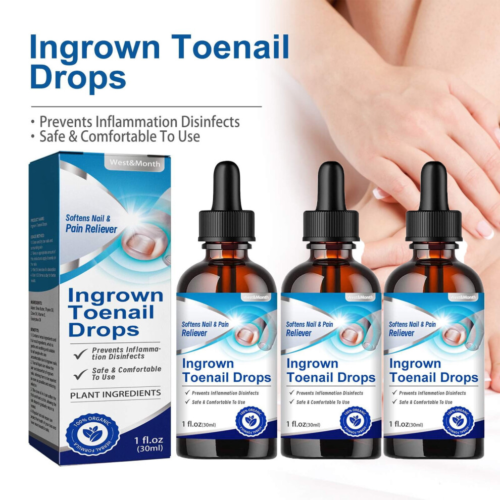 Ingrown Toenail Drops Treatment Kit for Pain Relief and