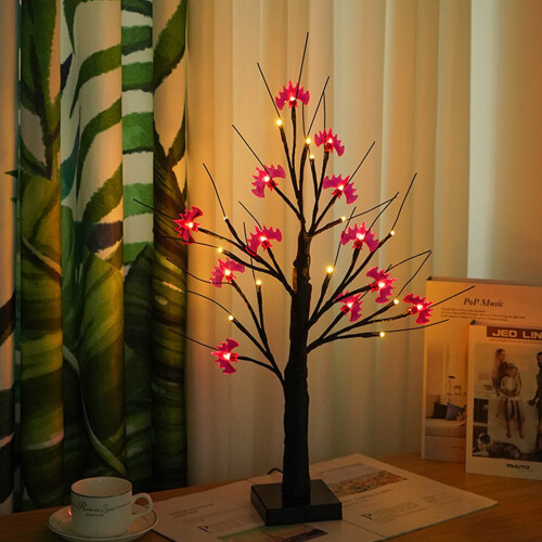 Birch Tree Bedside Lamp Waterproof Stable Base 2