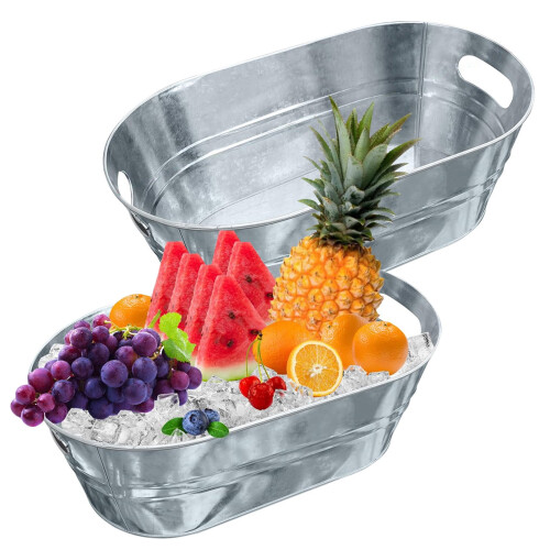 Ice Bucket Metal 15L 2 Pieces 1