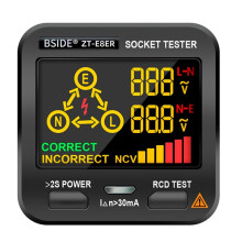 BSIDE ZT-E8ER Socket Tester Voltage Detector Outlet Checker EU Plug