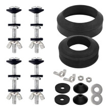 Universele Toiletreservoir-Naar-Pot Pakkingset, Past op de Meeste 2-Inch en 3-Inch Lekvrije Toiletspoelkleppen
