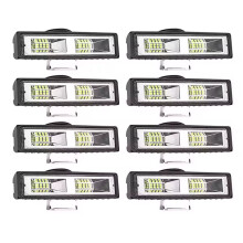 8 Stuks LED-Werklampen 48W 16LED'S, Witte Lichtbalk met Hoge Zichtbaarheid voor Voertuigen, IP67 Waterdicht