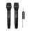 Wireless Microphone Dual Channel UHF Handheld Dynamic Mic Set Receiver with Rechargeable Receiver for Stage Karaoke 1