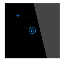 40A WiFi Touch Water Heater Tuya Life APP Timer Voice Control Glass Panel Wall Power Black