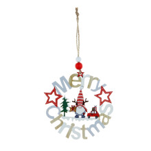Wooden Christmas tree pendant ornament for indoor outdoor