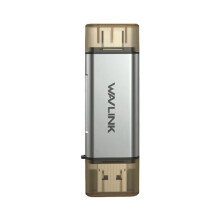 WAVLINK USB C & USB 3.0 Dual Connector Card Reader High-Speed Micro-/TF Card Adapter for PC, Tablet, Android OTG