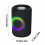 Ασύρματο ηχείο Bluetooth Fankiway με πολύχρωμο φως και κάρτα υπογούφερ, δίσκο USB flash, 3