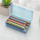 Fankiway plastic pencil box clear stackable with snap lid 2