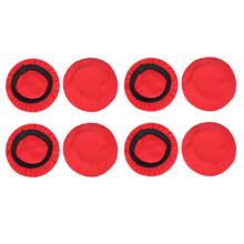 4 Pairs 10CM Elastic Earpad Covers Headphone Covers Stretchable and Washable Sanitary Earcup Protectors Red