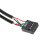 1to2 9Pin USB Splitter Motherboard Extension Cable 1 to 2 Header Adapter for PC Front Panel USB Connectors 5 Pcs 2