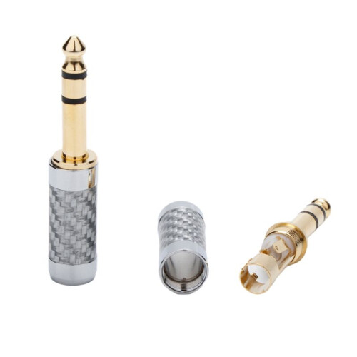 6.35mm 3Pins Male Plug Connector Replacement Part Microphone Cable Connecting Adapter 1