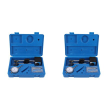 2X Kijkindicator met Magnetische Basishouder Fijn Verstelbare Lange Arm 0-1 Inch Professionele Meter 0,001 Inch