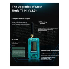 T114 V2 Meshtastic Tracker NRF52840 SX1262 LoRaWAN for Devboard Low Power TFT Display BLE WiFi,470-510mhz