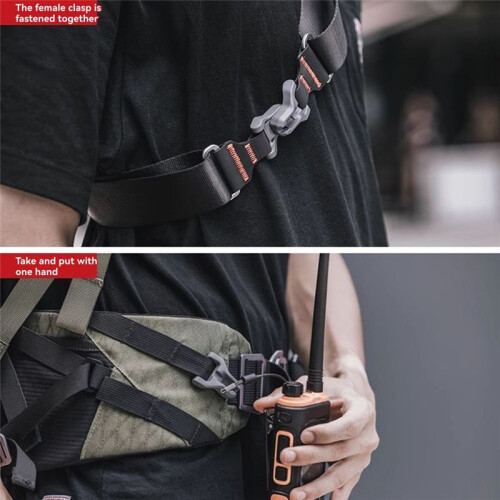 Maglink Quick Magnetic Buckle Base with Lanyard for Width Shoulder Strap Wrist Strap Enhanced Secure Attachment