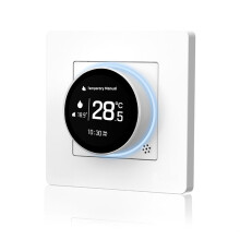 Tuya ZigBee Knob Thermostat Gas Boiler Heating Temperature Controller Works with for Alexa GoogleHome White