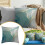 Giyblacko pillow case turquoise abstract polyester flannel 7