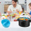 Slow Cooker Liner Silicone Reusable 2-in-1 Grid 8